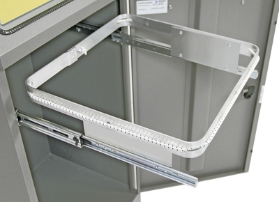 Abfalltrennung Modul-Vario 120, ProSlide-System, Trethebel, graualu-struktur